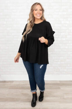 Change Your Plans Top, Black 10 Change Your Plans Top, Black -Chic Soul Store ChangeYourPlansTop Black 8586