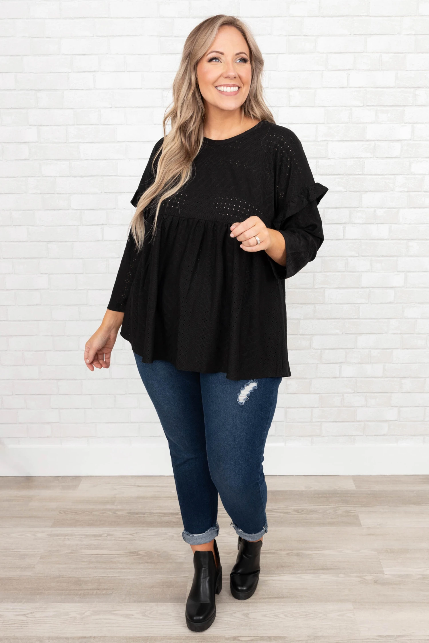 Change Your Plans Top, Black 5 Change Your Plans Top, Black - Image 3