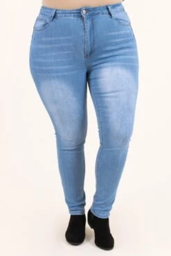 Changing Attitudes Jeggings, Light Wash