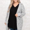 Channel Your Inner Bliss Cardigan, Gray -Chic Soul Store ChannelYourInnerBlissCardigan Gray 9904