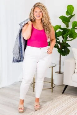 Chase Your Passion Bodysuit, Fuchsia 10 Chase Your Passion Bodysuit, Fuchsia -Chic Soul Store ChaseYourPassionBodysuit Fuchsia 5