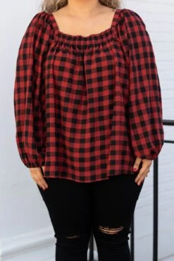 Cheerful Moments Top, Red -Chic Soul Store CheerfulMomentsTop Red 2