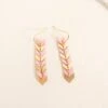 Chevron Earrings, Pink 2 Chevron Earrings, Pink -Chic Soul Store ChevronEarrings Pink 2