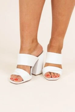 Chic Splendor Heels, White -Chic Soul Store ChicSplendorHeels White 9732
