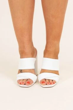 Chic Splendor Heels, White -Chic Soul Store ChicSplendorHeels White 9734