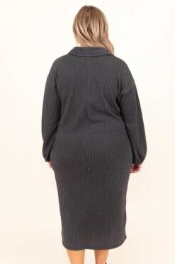 Chill Angel Dress, Charcoal 12 Chill Angel Dress, Charcoal -Chic Soul Store ChillAngelDress Charcoal