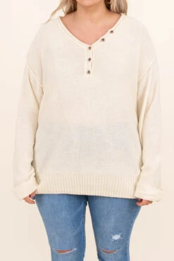 Chilly On A Hot Day Sweater, Oatmeal -Chic Soul Store ChillyOnAHotDaySweater Oatmeal 7227