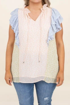 Choosing Myself Top, Peach -Chic Soul Store ChoosingMyselfTop Peach 9983