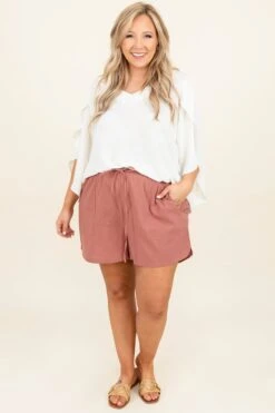 City Limits Shorts, Marsala 12 City Limits Shorts, Marsala -Chic Soul Store CityLimitsShorts Marsala 7979