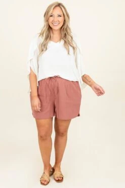 City Limits Shorts, Marsala 10 City Limits Shorts, Marsala -Chic Soul Store CityLimitsShorts Marsala 7980