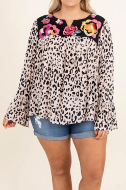 Classy But Sassy Top, Leopard -Chic Soul Store ClassyButSassyTop Leopard 9134