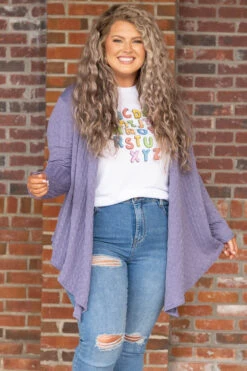 Classy Miss Cardigan, Lavender