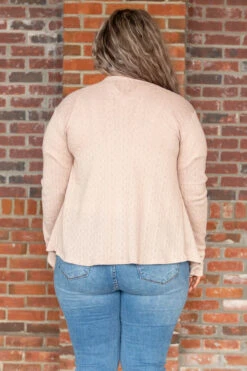 Classy Miss Cardigan, Sand 12 Classy Miss Cardigan, Sand -Chic Soul Store ClassyMissCardigan Sand 6411