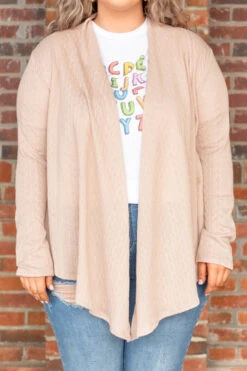 Classy Miss Cardigan, Sand 11 Classy Miss Cardigan, Sand -Chic Soul Store ClassyMissCardigan Sand 6412