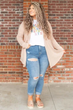 Classy Miss Cardigan, Sand 9 Classy Miss Cardigan, Sand -Chic Soul Store ClassyMissCardigan Sand 6414