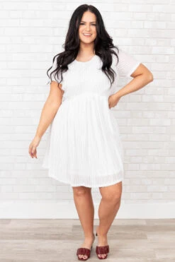 Closer With You Dress, White -Chic Soul Store CloserWithYouDress White 9867