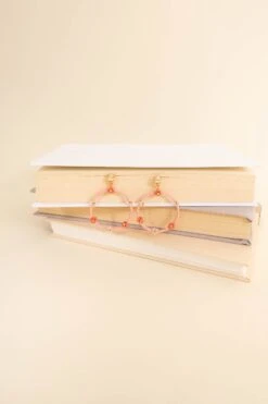 Closing The Door Earrings, Pink -Chic Soul Store ClosingTheDoorEarrings Pink 2