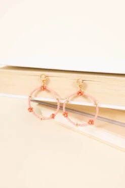 Closing The Door Earrings, Pink -Chic Soul Store ClosingTheDoorEarrings Pink