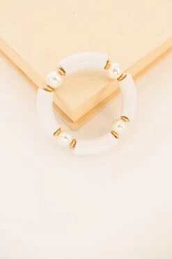 Cloud Hopping Bracelet, White