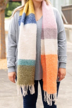 Coffee Kisses Scarf, Multi -Chic Soul Store CoffeeKissesScarf Multi