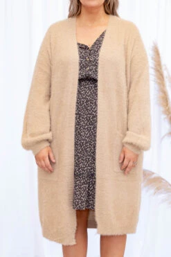 Cold Chaser Cardigan, Taupe -Chic Soul Store ColdChaserCardigan Taupe 4