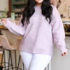Cold Mornings Sweater, Lilac -Chic Soul Store ColdMorningsSweater Lilac 0196