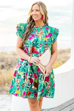 Colorful Me Dress, Mint