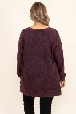 Come On Over Pullover, Dark Burgundy Mineral Wash 12 Come On Over Pullover, Dark Burgundy Mineral Wash -Chic Soul Store ComeOnOverPullover DarkBurgundyMineralWash 8693