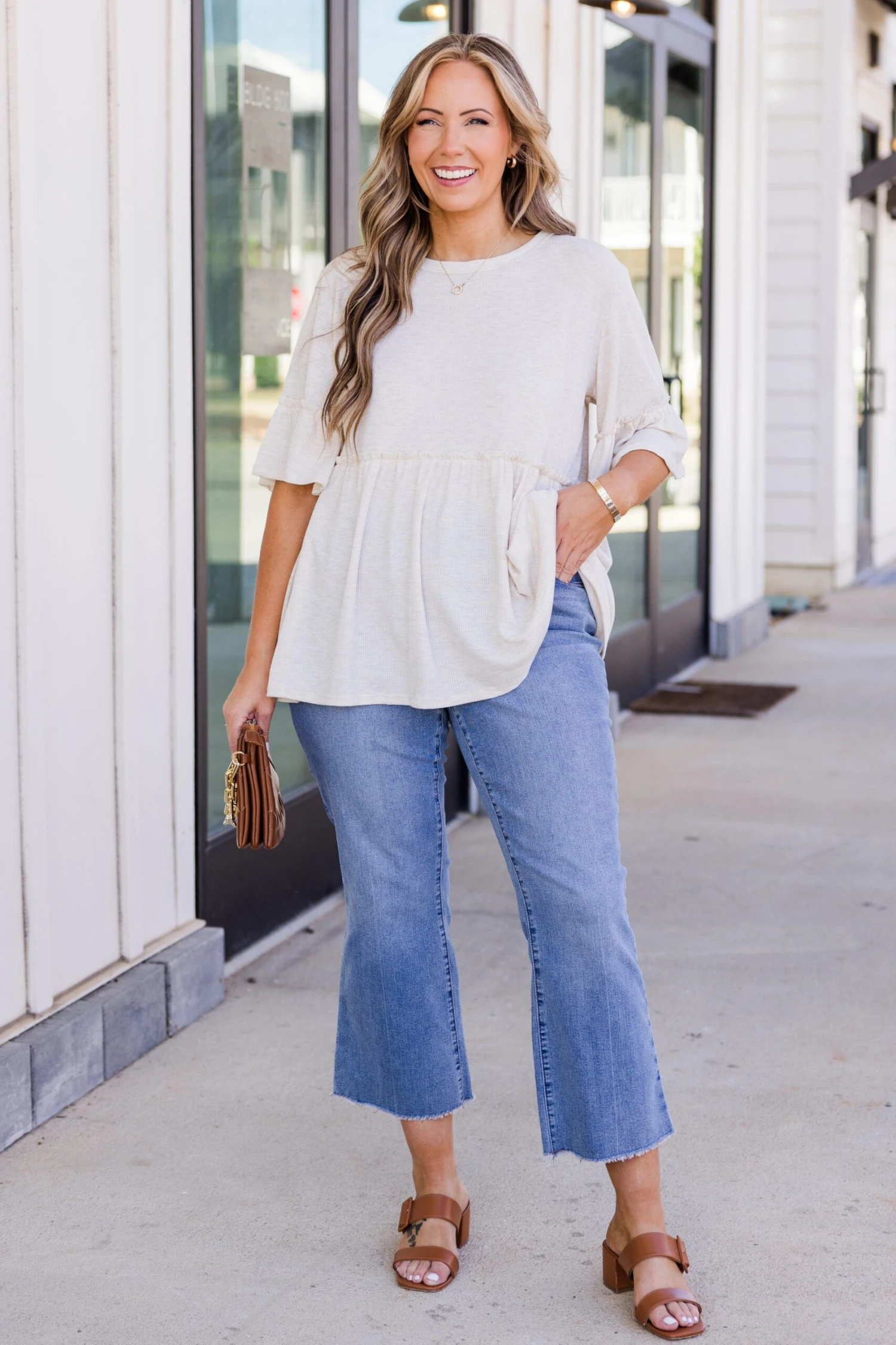 Completely Yours Tunic, Oatmeal 6 Completely Yours Tunic, Oatmeal - Image 4