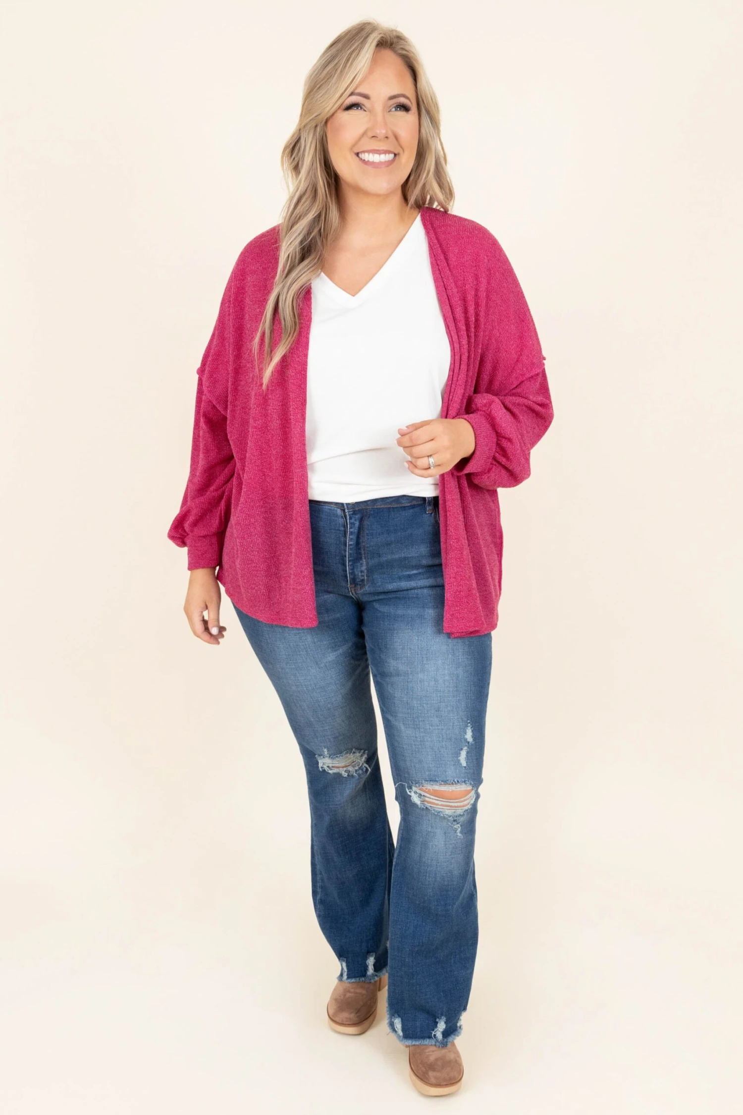 Confident Beauty Flare Jeans, Dark Wash 4 Confident Beauty Flare Jeans, Dark Wash - Image 2