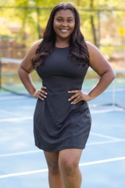 Confident In Myself Active Dress, Black