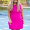 Confident In Myself Active Dress, Fuchsia -Chic Soul Store ConfidentInMyselfActiveDress Fuchsia 6