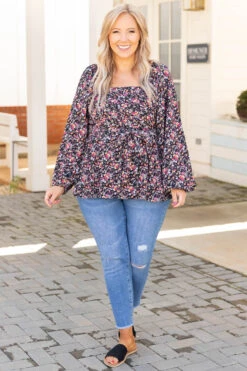 Conversations In The Dark Blouse, Black -Chic Soul Store ConversationsInTheDarkBlouse Black 3764