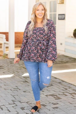 Conversations In The Dark Blouse, Black -Chic Soul Store ConversationsInTheDarkBlouse Black 3765