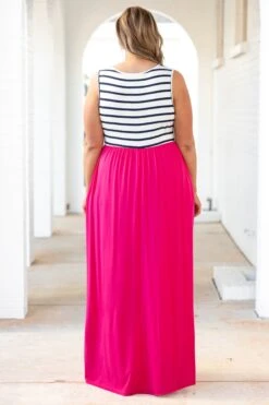 Cool By The Pool Maxi Dress, Fuchsia 12 Cool By The Pool Maxi Dress, Fuchsia -Chic Soul Store CoolByThePoolMaxiDress Fushcia 2225