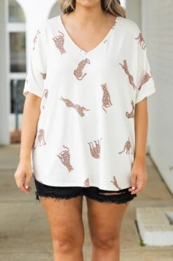 Cool Cats Top, Cream 11 Cool Cats Top, Cream -Chic Soul Store CoolCatsTop Cream 2