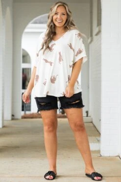 Cool Cats Top, Cream 10 Cool Cats Top, Cream -Chic Soul Store CoolCatsTop Cream 5