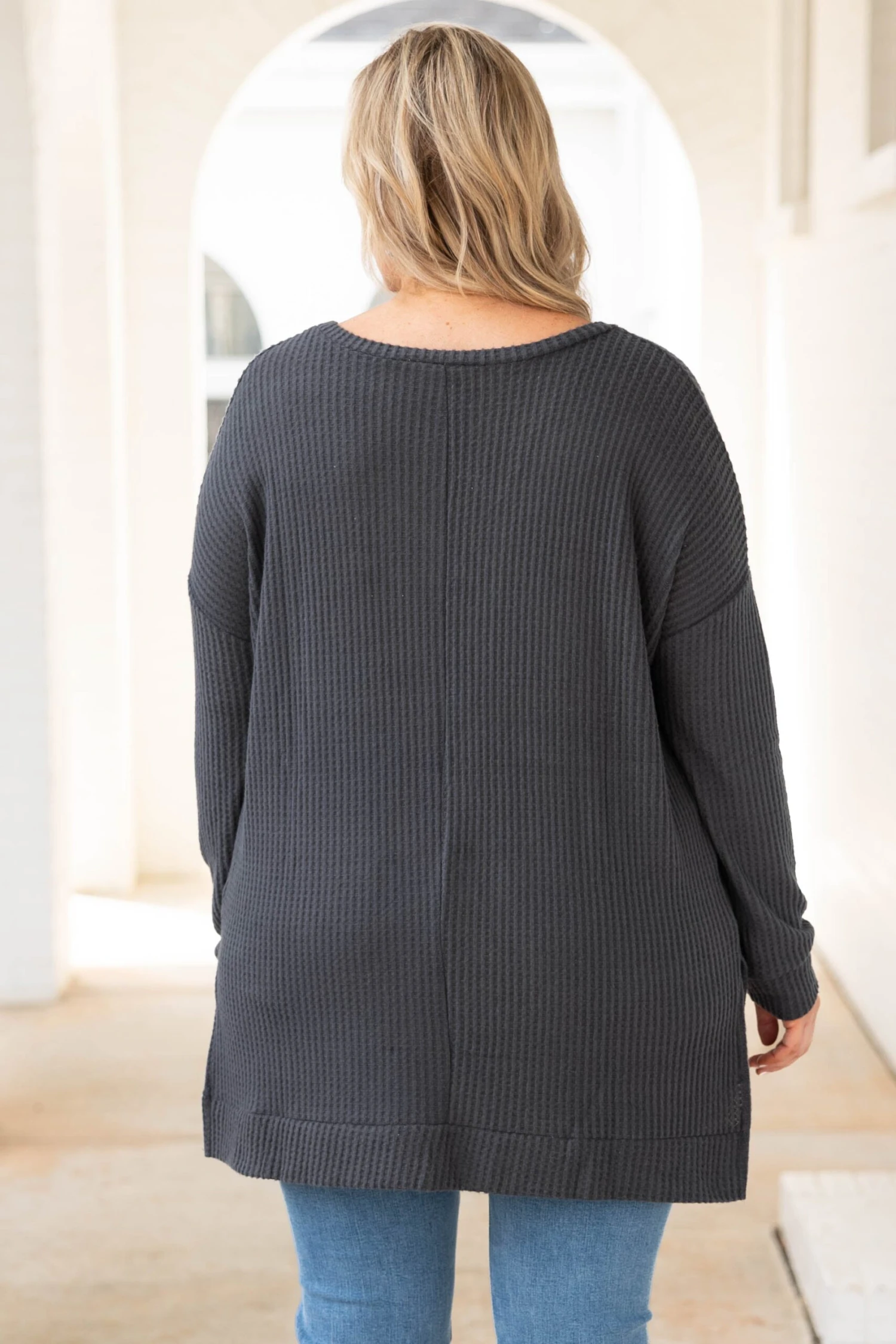 Cool Is Calling Tunic, Ash Gray 7 Cool Is Calling Tunic, Ash Gray - Image 5