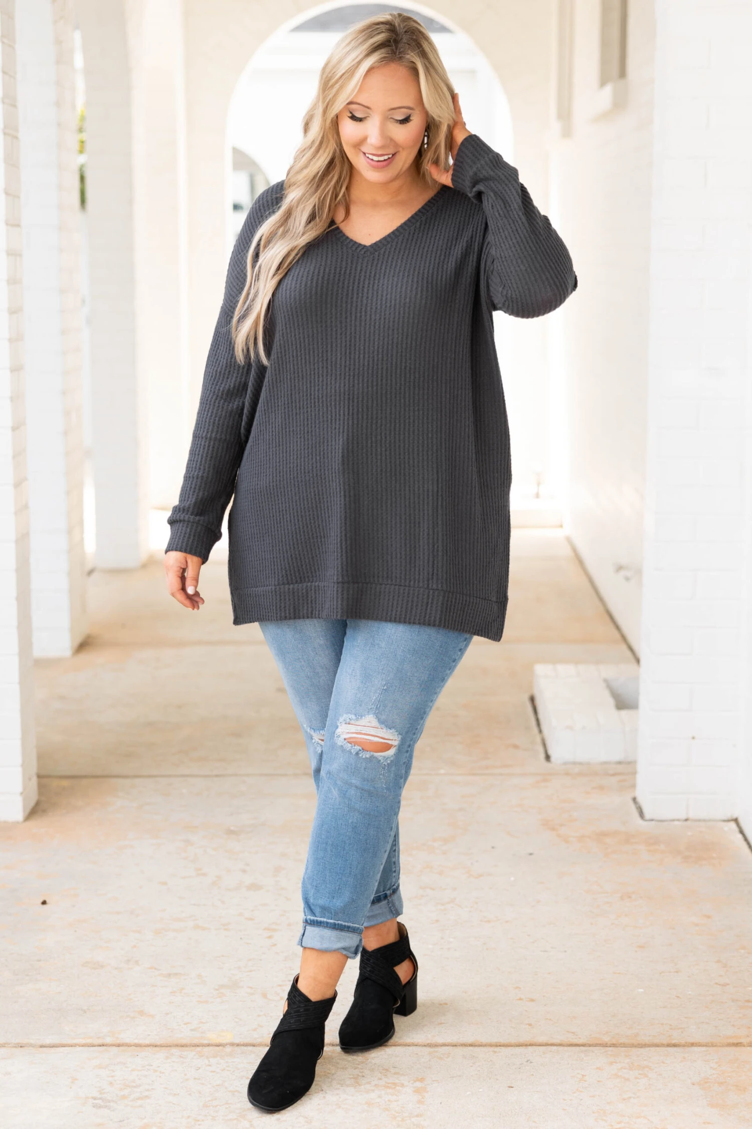 Cool Is Calling Tunic, Ash Gray 5 Cool Is Calling Tunic, Ash Gray - Image 3