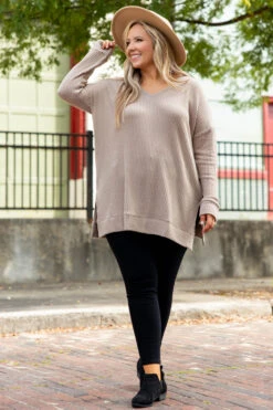 Cool Is Calling Tunic, Ash Mocha 10 Cool Is Calling Tunic, Ash Mocha -Chic Soul Store CoolIsCallingTunic AshMocha 4