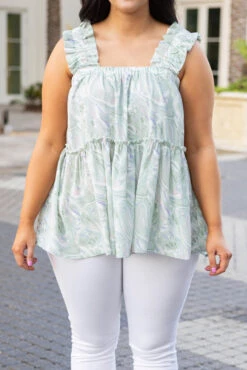 Cool It Now Top, Seafoam -Chic Soul Store CoolItNowTop Seafoam 3300