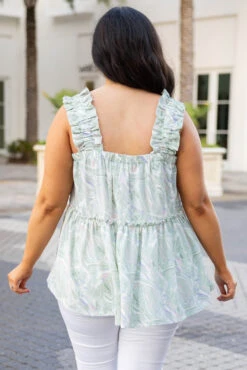 Cool It Now Top, Seafoam -Chic Soul Store CoolItNowTop Seafoam 3301