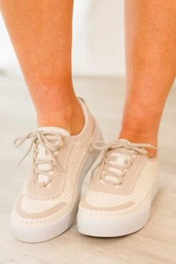 Core Couture Sneakers, Cream -Chic Soul Store CoreCoutureSneakers Cream