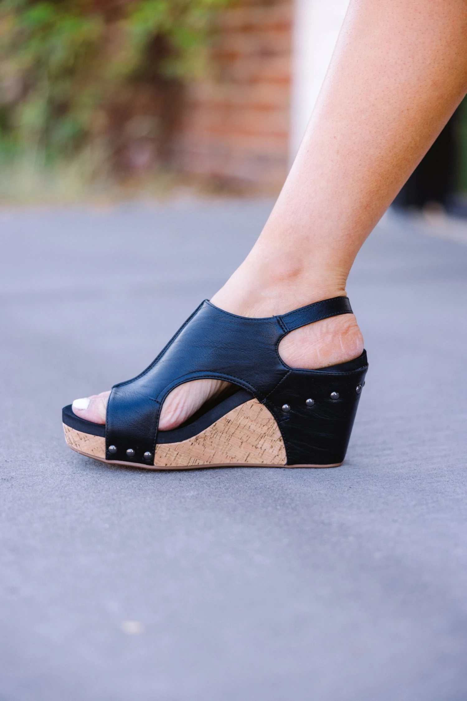 Corky's: Step On Over Wedges, Black 6 Corky's: Step On Over Wedges, Black - Image 4