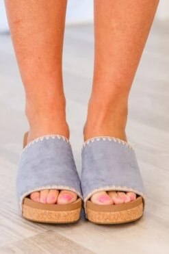 Corky's: Subtle Flirt Wedges, Light Blue -Chic Soul Store Corky s SubtleFlirtWedges LightBlue 3
