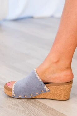 Corky's: Subtle Flirt Wedges, Light Blue -Chic Soul Store Corky s SubtleFlirtWedges LightBlue 4