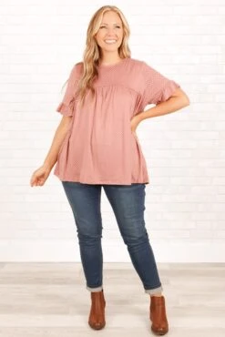 Counting The Stars Top, Mauve -Chic Soul Store CountingTheStarsTop Mauve 5