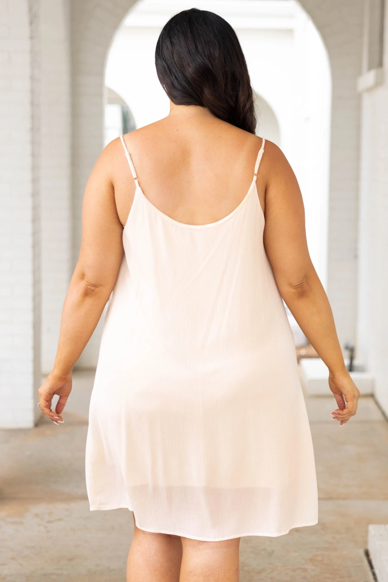 Covered In Confidence Dress, Dusty Pink-Aqua 7 Covered In Confidence Dress, Dusty Pink-Aqua - Image 5