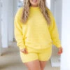 Cozy Huggie Sweater, Yellow 1 Cozy Huggie Sweater, Yellow -Chic Soul Store CozyHuggieSweater Yellow 3