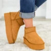 Cozy In Comfort Booties, Tan